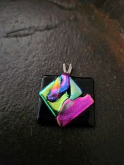 Glass Fused Gorgeous Unique Pendant