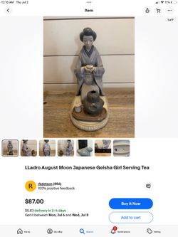 Lladro Asian woman kneeling