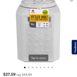 New Pet Food Container 