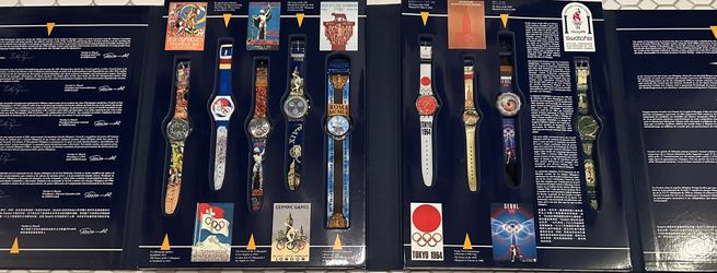 Vintage SWATCH Olympic Watch Set