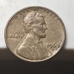 1963 D Penny