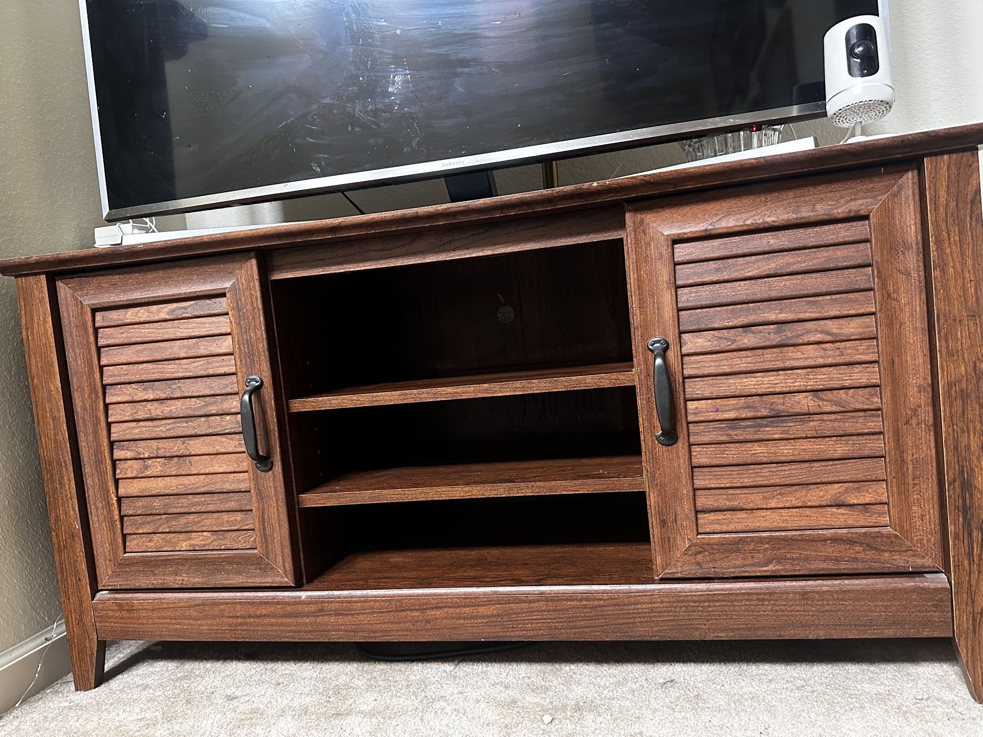 Wooden TV Stand with Storage