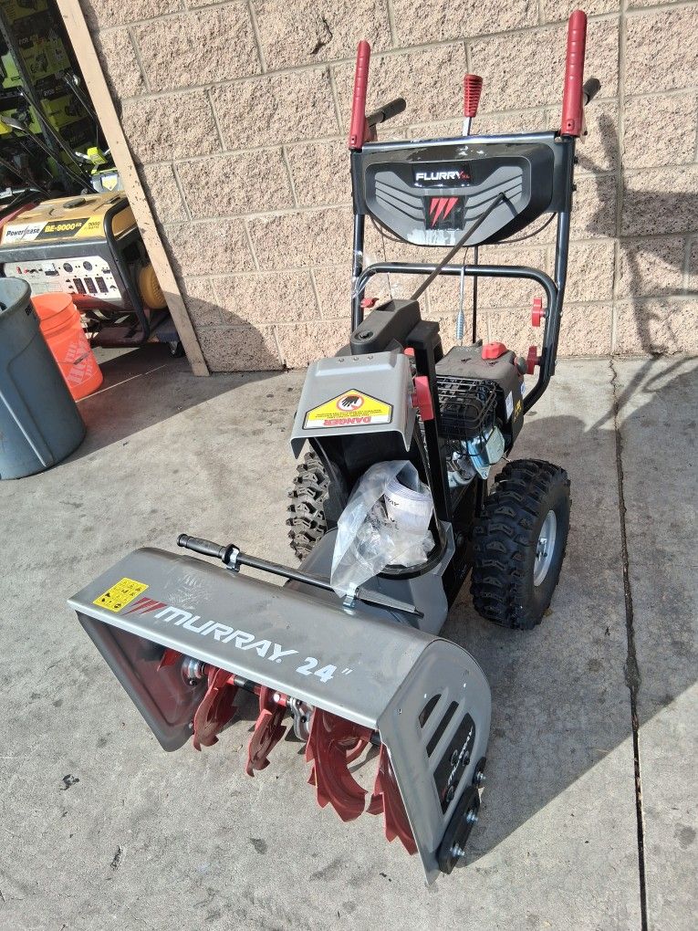 MURRAY
24 in. 208cc Self-Propelled 2-Stage Gas Snow Blower with Electric Start