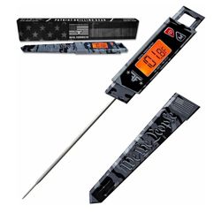 BBQ Bayonet - Digital Meat Thermometer for Grill & Kitchen Cooking, Quick Read Waterproof Backlit Temperature Probe, Great Gift for Grilling, Smoking