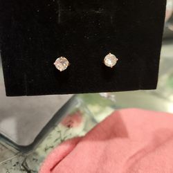Diamond Earrings Rose Gold