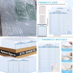 Patient sign in sheets 375ct
