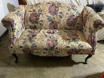 Antique Floral Love Seat
