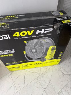 40V HP Brushless Cordless Hybrid WHISPER SERIES 20 in. Air Cannon Fan (Tool