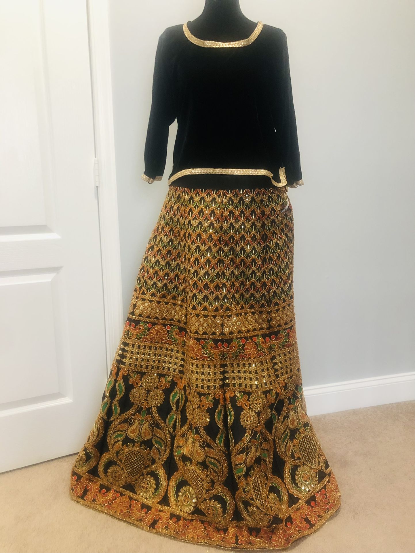 Black Lehnga Choli- Dress 