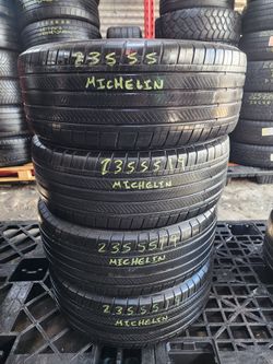 235 55R 19 USED TIRES MICHELIN 2355519 USED TIRES (SET) MOUNT BALANCE INCLUDED