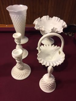 Vintage Milk Glassware 