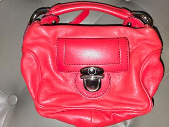 VINTAGE MAC JACOBS RED LEATHER BAG