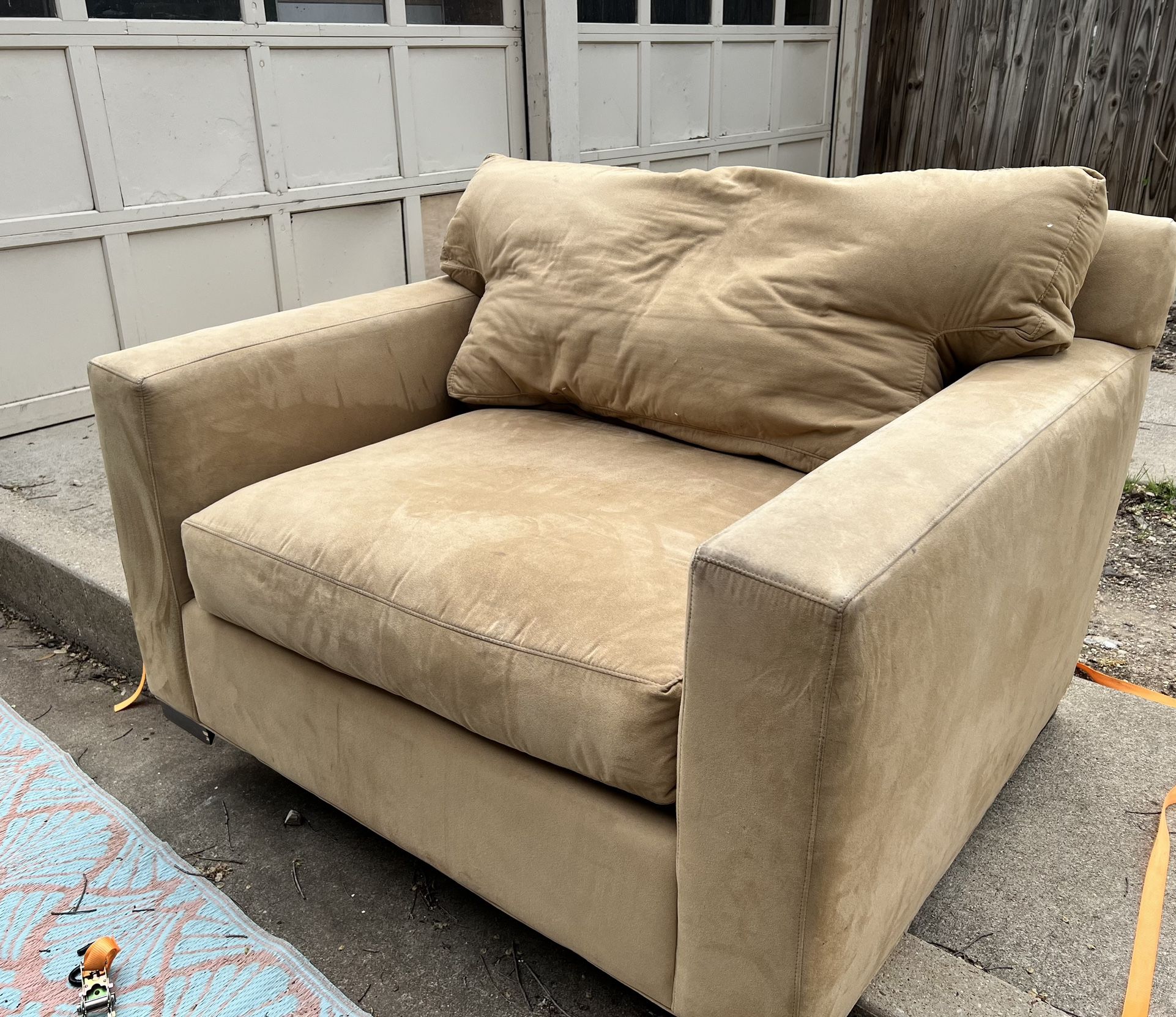 Crate & Barrel X Large Plush Comfy Chair