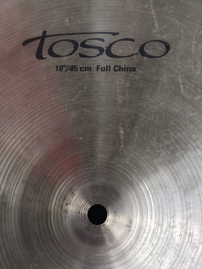 Tosco by Sabian 18” Full China Cymbal for your drum drums