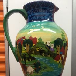 Beautifully decorated ceramic Pitcher 