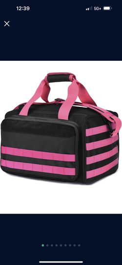 Tactical Gun Range Bag Deluxe Pistol Shooting Range Duffle Bags 