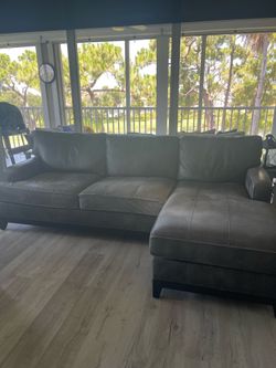 Sofa - Ethan Allen custom leather