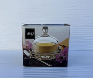 Vintage Mikasa Salina Small Round Covered Butter Dish With Lid