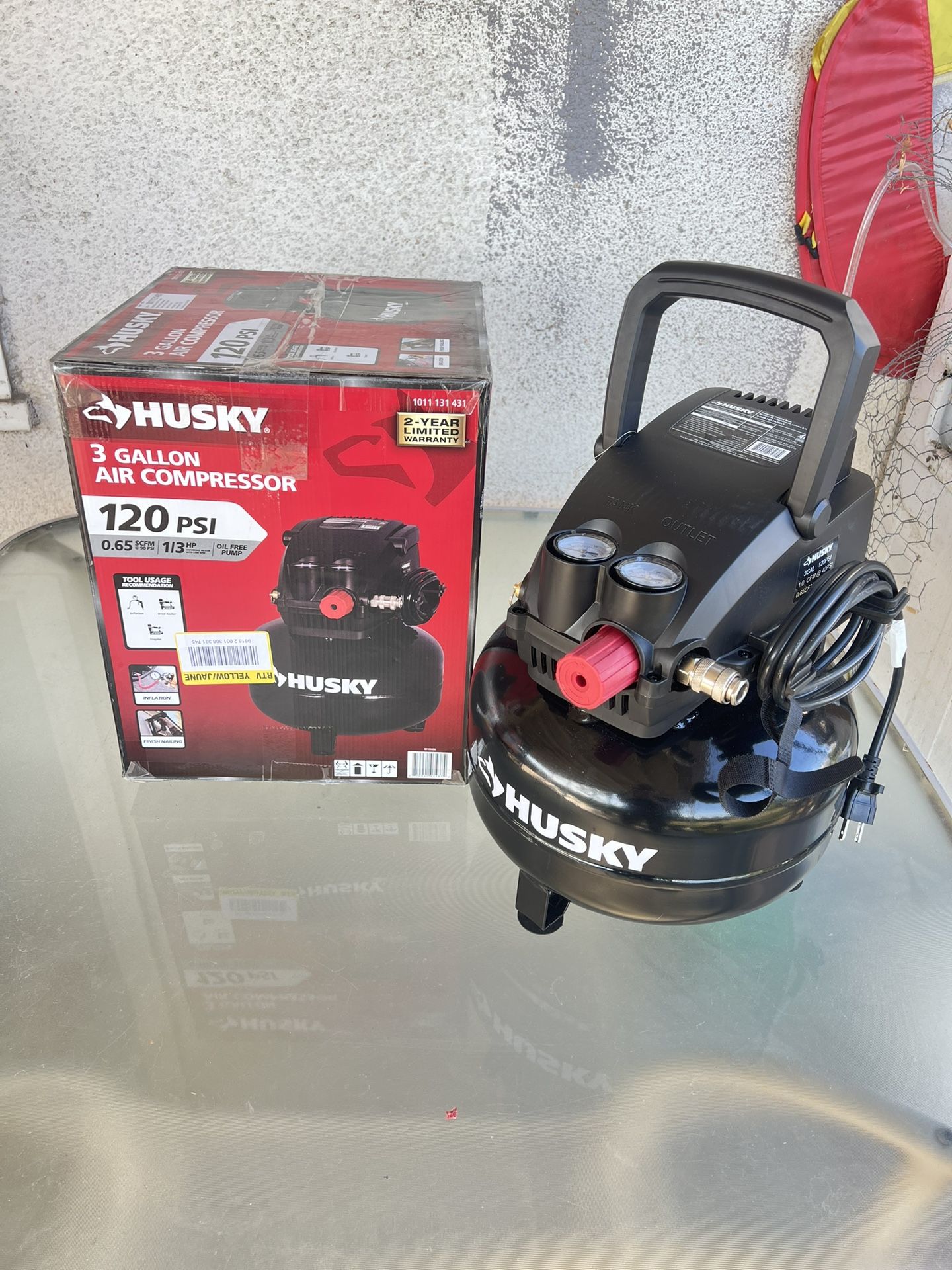 Husky Electric 3 Gallon Air Compressor