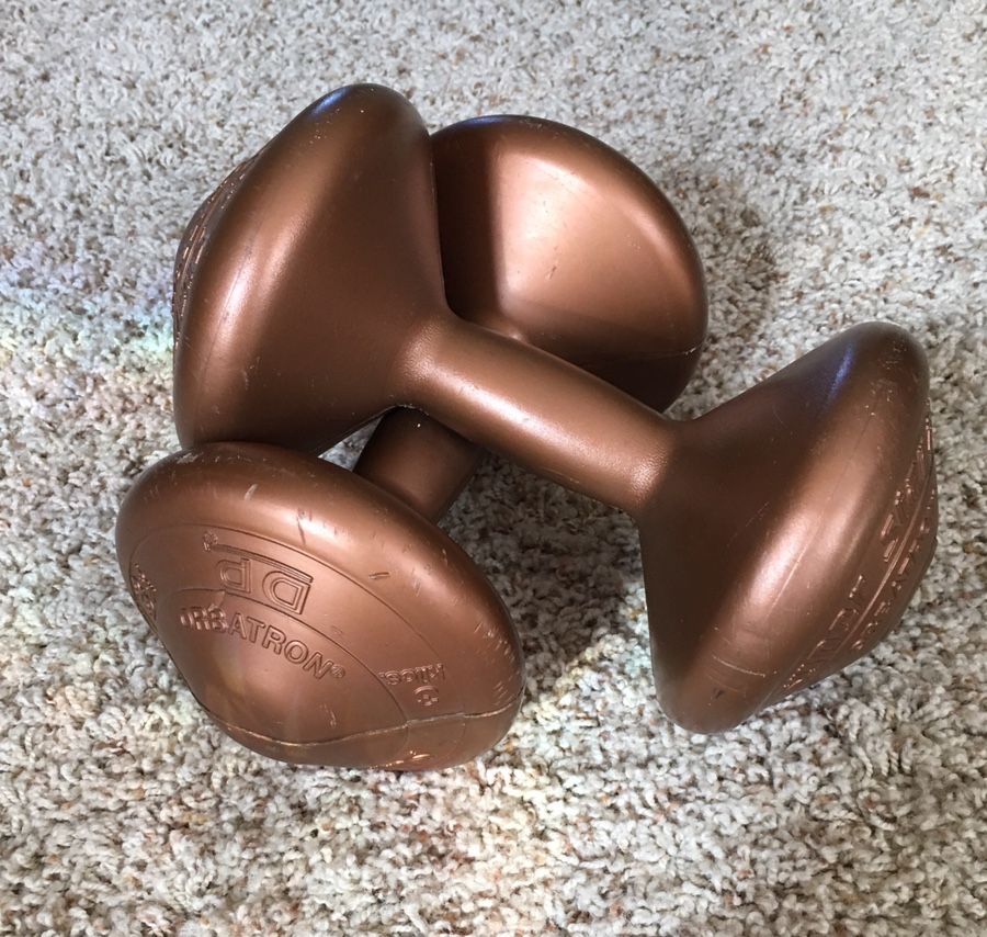 Dumbbells-Set of Two-Orbatron SuperStar- 6.6lb (13.2 lb total)-EUC