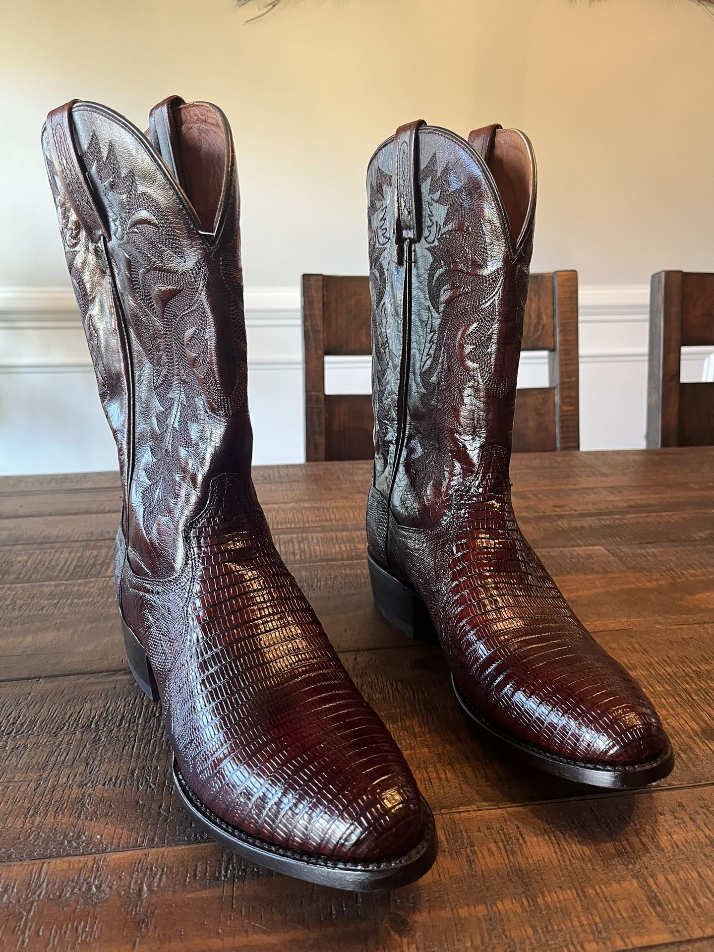 New!!! Mens Dan Post Ringold Lizard Western Cowboy Boots Size 11D