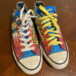 Converse All Stars Unisex Wonder Woman Shoes Size M5 W7 Skateboard DC Comics