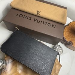 LV Black And Epi Pochette Accessories