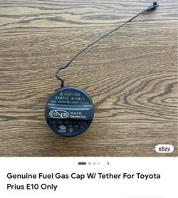 Genuine Fuel Gas Cap W/ Tether For Toyota Prius E10 Only