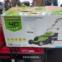 GREENWORKS 40v LAWN MOWER 