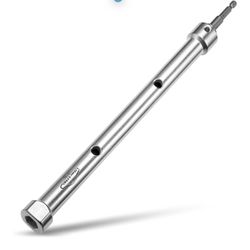 12inch 42CRMO 9/16" Power Nut Driver Nut Runner Hollow Socket,1/2" Hex Shank, Long Bolt and Ductwork Power Nut Driver for Overhead Fastening Operation