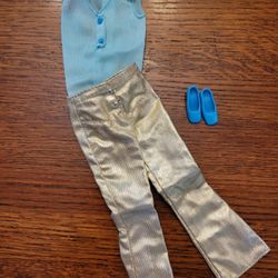 Vintage Barbie Best Buy Glowin' Gold Outfit #3354 Complete