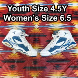 Jordan MVP Industrial Blue White GS DZ5577-101 Youth Size 4.5Y Womens 6 .5 Shoes