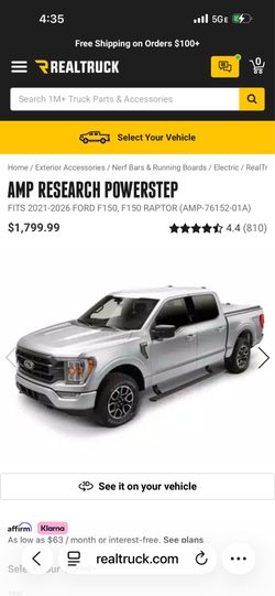 F150 Amp  Research Running boards