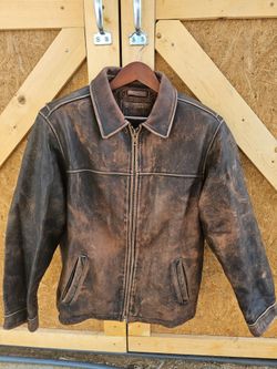 Sonoma brown leather jacket