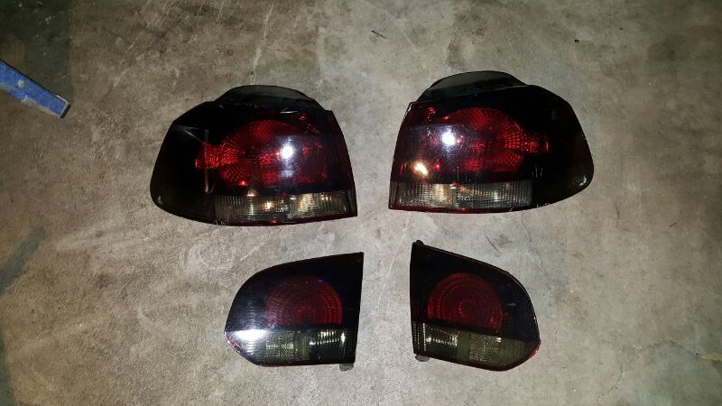 2010 VW GTI MK6 tail lights with tint film