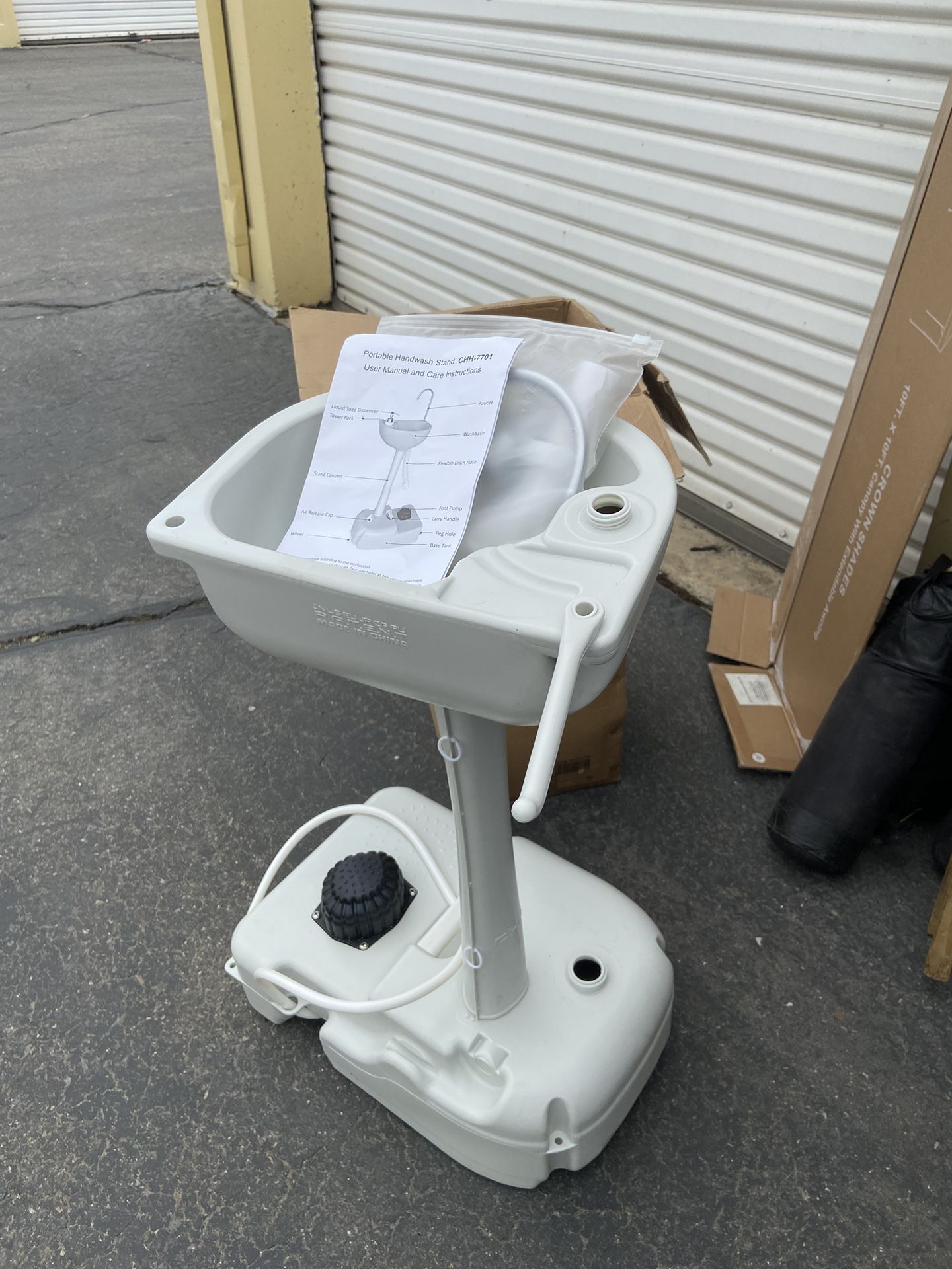 Portable Wash Station With Wheels