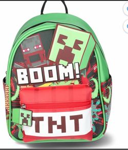 Minecraft Mini Backpack TNT Creeper
