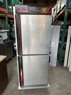 Crescor Heated Cabinet Food Warmer NSF USA 120v On Wheels Commercial Holding Warming Hot Box Sheet Tray Water Pan Dual Size 