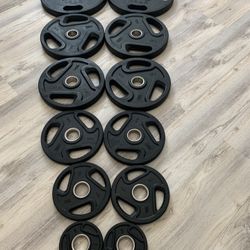 Rubber Coated Plates Set 245 Lbs BRAND NEW IN BOX 📦 Weights Plates
