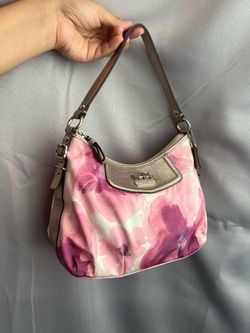 Coach pink floral purse