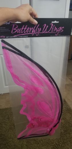Butterfly wings pink