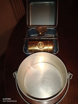 Vintage Optimus Camping/Hunting Stove With Pot