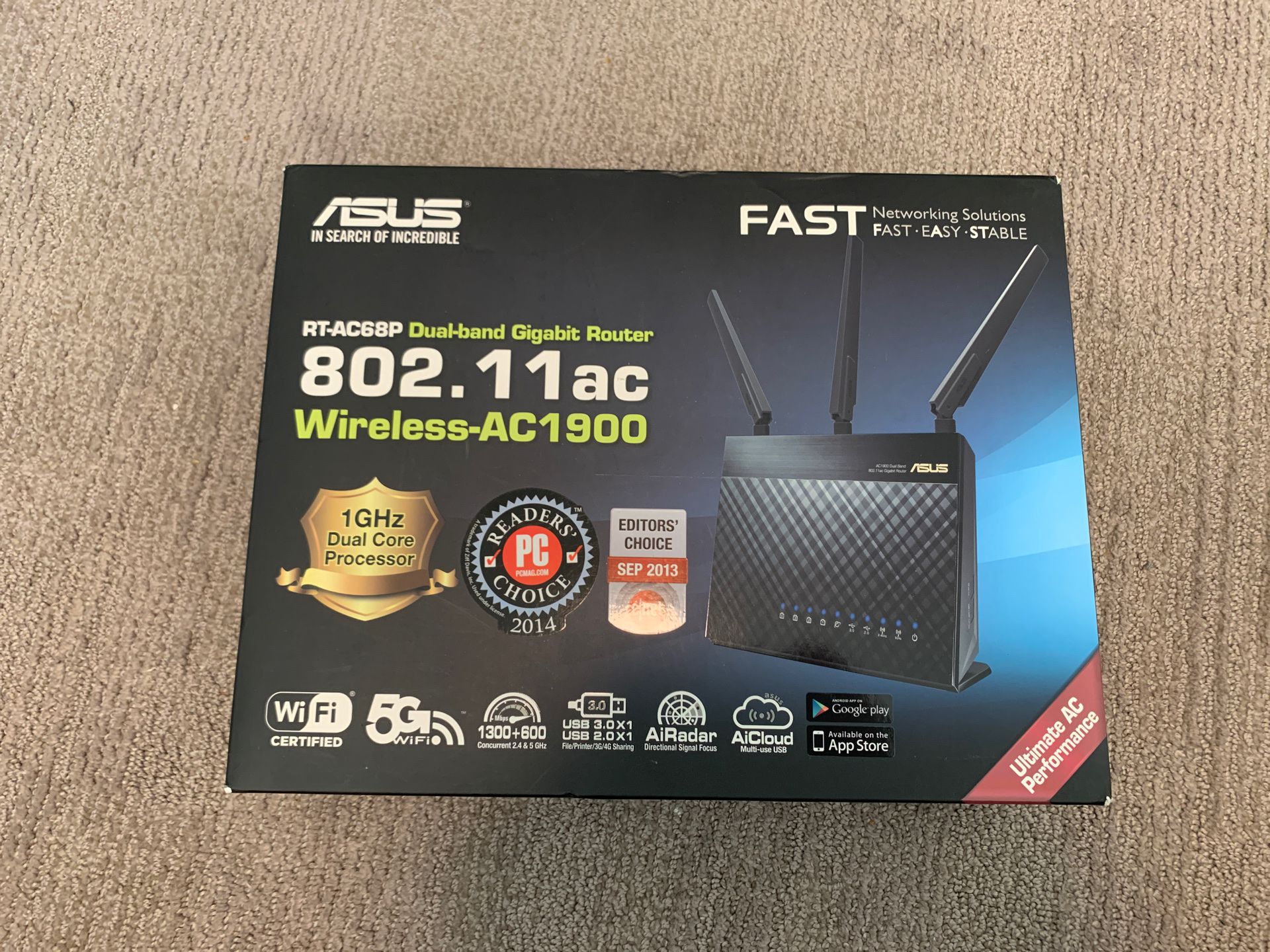Asus RT-AC68P AC1900 Wireless Router