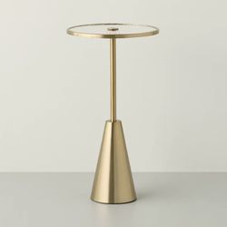 Hearth & Hand Magnolia Brass & Glass Accent Side Table – Modern – NEW ✨
