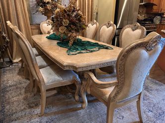 Oak Versailles Dining Room Table—8 seater
