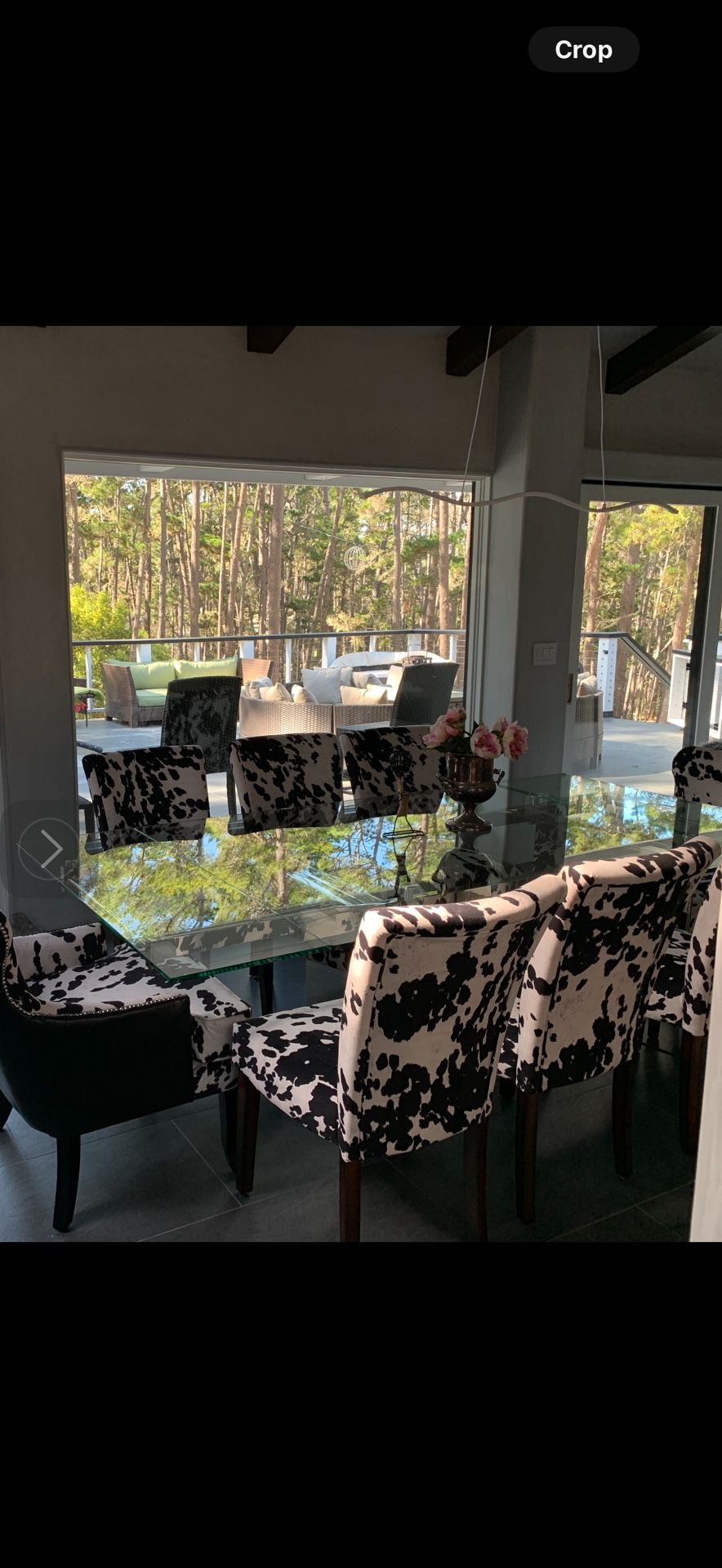 expandable glass table