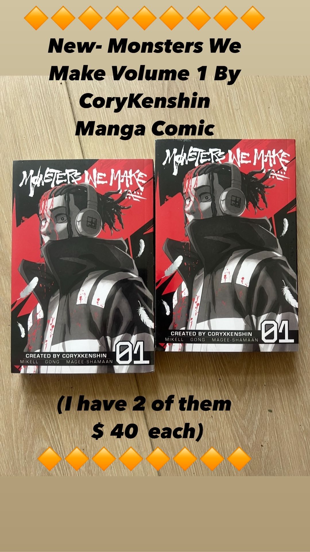 New- Monsters We Make Volume 1 By CoryKenshin Manga Comic