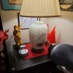 Two Asian Inpired Lamps.