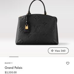 Authentic Louis Vuitton Grand Palais $2799