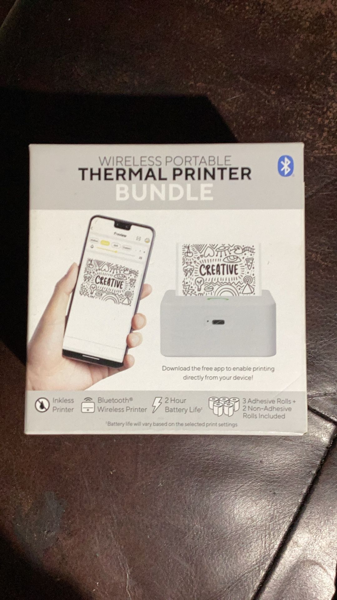 Bluetooth Wireless Thermal Printer Bundle